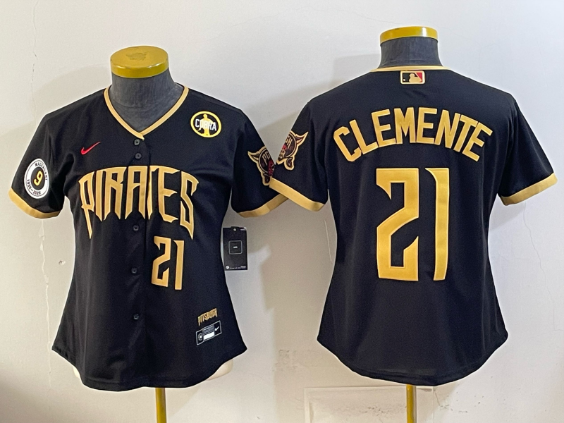 Youth Pittsburgh Pirates #21 Clemente black Game 2026 Nike MLB Jersey 051903->youth mlb jersey->Youth Jersey